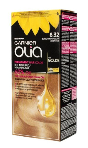 Garnier Olia Farba do włosów nr 8.32 Bursztynowy Złoty 1op.