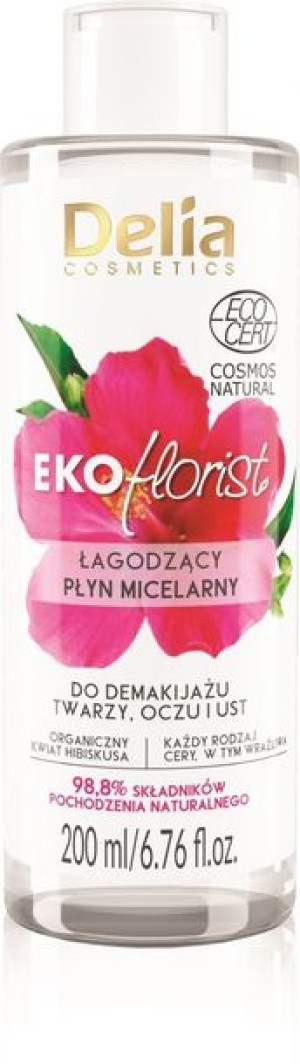 Delia Cosmetics Eko Florist Hibiskus Łagodzący Płyn micelarny do demakijażu