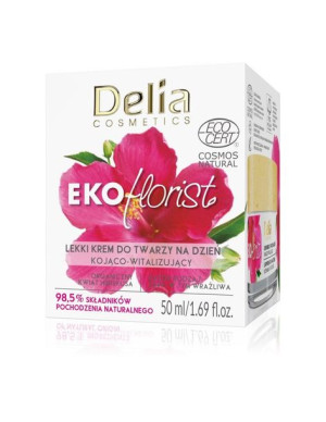 Delia Cosmetics Lekki krem do twarzy na dzień kojąco-witalizujący EKOfloris