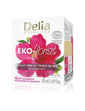 Delia Cosmetics Eko Florist Hibiskus Bogaty Krem do twarzy na noc - regener