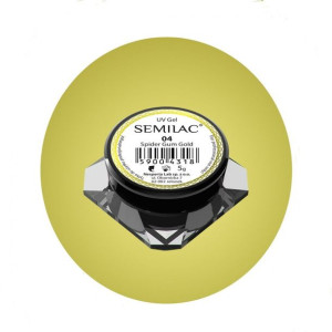 SEMILAC Spider Gum Żel do zdobienia paznokci 04 Gold 5g