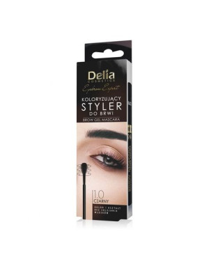 Delia Cosmetics Eyebrow Expert Maskara Koloryzująca 1.0 czarny- styler do b