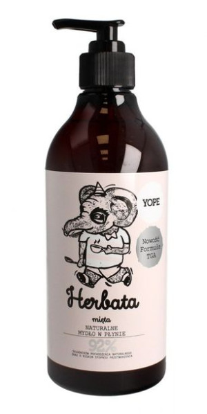 YOPE Mydło w płynie HERBATA i MIĘTA -formuła TGA 500ml