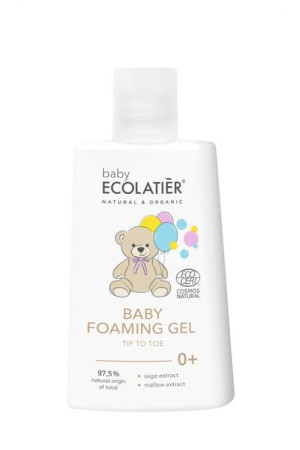 ECOLATIER BABY Pieniący się żel dla niemowląt «od stóp do głowy» 0+ 250 ml