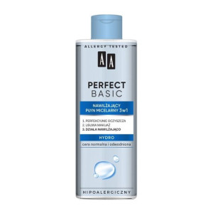 AA Perfect Basic Nawilżający Płyn micelarny 3w1 Hydro - cera normalna i odw