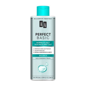 AA Perfect Basic Normalizujący Płyn micelarny 3w1 Balance - cera mieszana i