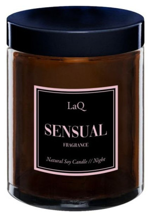 LaQ Sensual Fragrance Naturalna Świeca sojowa na noc 180ml