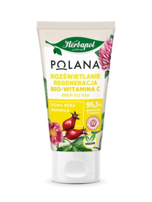 HERBAPOL Polana Rozświetlająco Regenerujący Krem do rąk - bio-witamina C 50