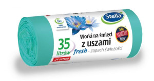 STELLA Worki na śmieci z uszami 35L - Fresh zapach świeżości 1op.-24szt