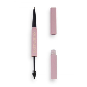Makeup Revolution Maffashion Kredka z żelem do brwi 2w1 - Ash Brown 1szt