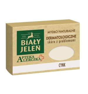 Biały Jeleń Apteka Alergika Mydło naturalne Cynk - skóra z problemami 125g