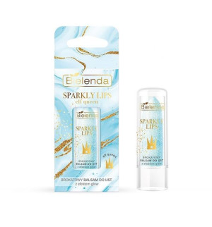 Bielenda Sparkly Lips Brokatowy Balsam do ust w efektem Glow - Elf Queen 3.