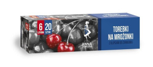 ANNA ZARADNA Torebki na mrożonki 6L 1op.-20szt. opakowanie z klipsami
