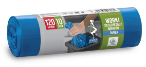 ANNA ZARADNA Worki na śmieci do segregacji odpadów PAPIER 120L 1op.-10szt.