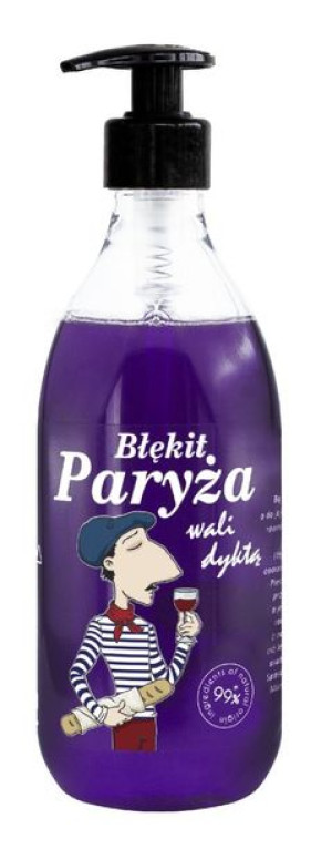 LaQ Shots! Naturalny Żel do mycia ciała i rąk Błękit Paryża 500 ml