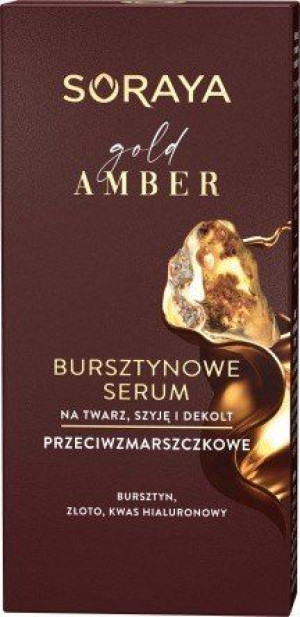 Soraya Gold Amber Bursztynowe Serum przeciwzmarszczkowe na twarz,szyję i de