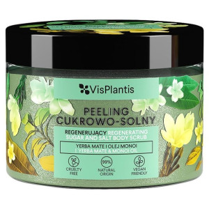 Vis Plantis Peeling cukrowo-solny regenerujący - Yerba Mate i Olej Monoi 35