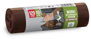 ANNA ZARADNA Worki na śmieci do segregacji odpadów BIO 120L 1op.-10szt. brą