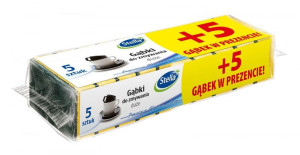 STELLA Gąbka do zmywania Duża 1op.- 5 + 5 szt. gratis