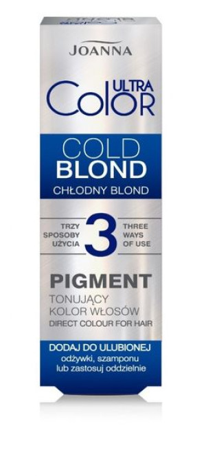 Joanna Ultra Color Pigment tonujący kolor włosów - Cold Blond (chłodny blon