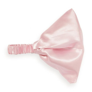 Revolution Haircare Satin Headband Satynowa Opaska do włosów - Pink 1szt