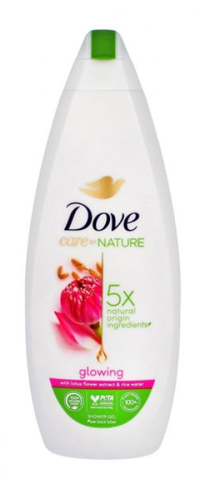 Dove Care By Nature Żel pod prysznic Glowing - Lotus Flower Extract & Rice