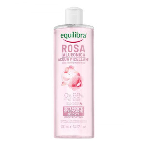 Equilibra Rosa Delikatnie Oczyszczająca Różana Woda micelarna z kwasem hial