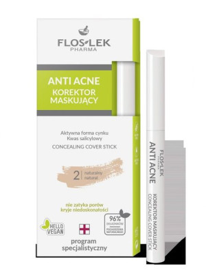 Floslek ANTI ACNE Korektor maskujący naturalny 2 1szt