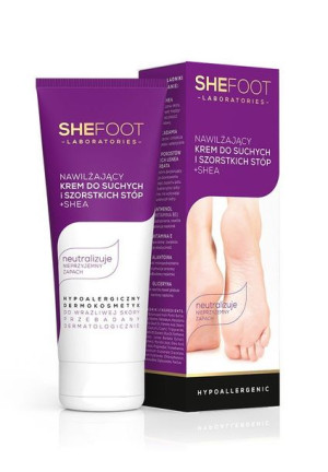 SheFoot Nawilżający Krem do suchych i szorstkich stóp + Shea - hypoallergen