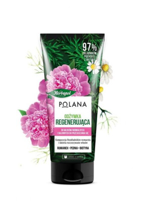 HERBAPOL Polana Odżywka do włosów regenerująca - Rumianek & Peonia & Biotyn