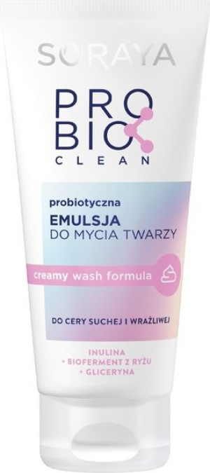 Soraya Probio Clean Probiotyczna Emulsja do mycia twarzy do cery suchej i w