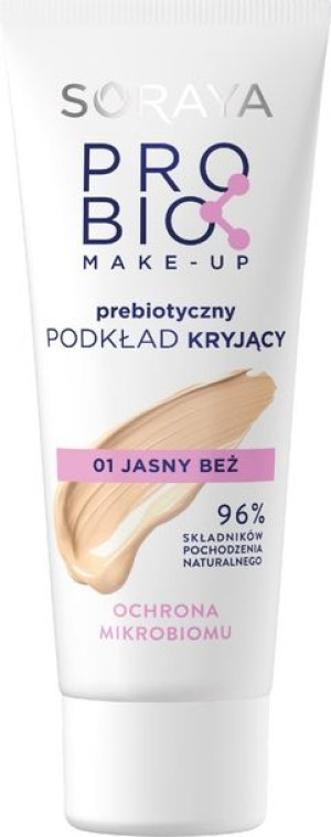 Soraya Probio Make-Up Prebiotyczny Podkład kryjący 01 jasny beż - ochrona m
