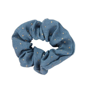 Donegal  Ozdoby do włosów - Gumka Scrunchie denim (FA-5868) 1szt