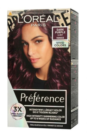 Loreal Preference Vivid Colors Farba do włosów nr 4.261 Dark Purple (Venice
