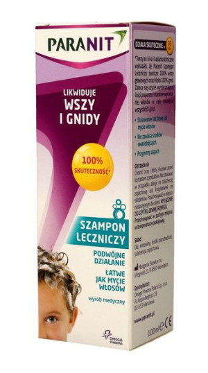 PARANIT Szampon leczniczy likwidujący wszy i gnidy - 10 minutowa kuracja 10