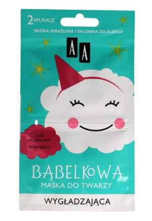 AA Bąbelkowa Maska do twarzy wygładzająca 4g x 2