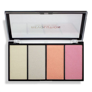Makeup Revolution Paleta rozświetlaczy Reloaded Lustre Lights Cool 4x5g