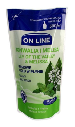 On Line Mydło kremowe w płynie Konwalia i Melisa - uzupełnienie 500ml