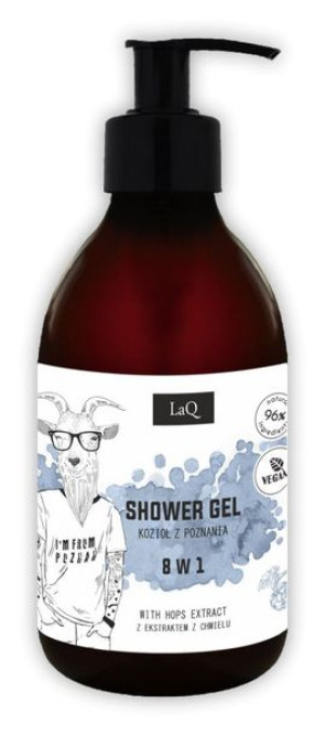 LaQ Kozioł Żel pod prysznic dla facetów 8w1 "Kozioł z Poznania" 300ml
