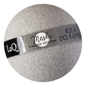 LaQ Kula musująca do kąpieli dla mężczyzn z aktywnym węglem - szara 100g