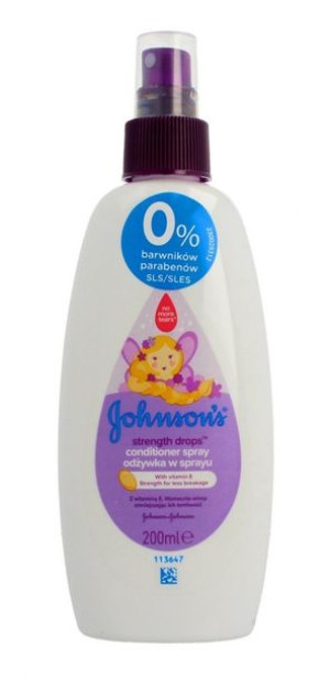 Johnson`s Baby Strenght Drops Odżywka w sprayu do włosów 200ml