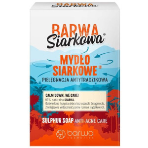 BARWA Siarkowa Mydło w kostce siarkowe antytrądzikowe 100g