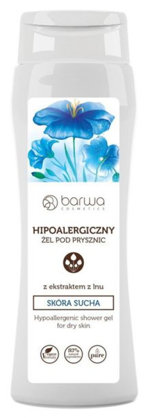BARWA Hipoalergiczna Żel pod prysznic z ekstraktem z Lnu - skóra sucha 400m