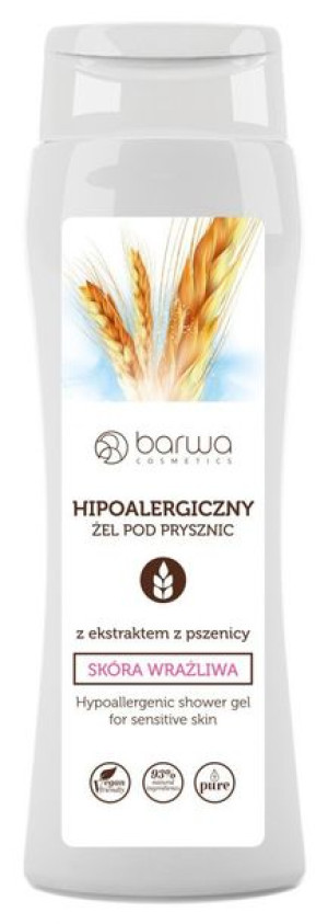 BARWA Hipoalergiczna Żel pod prysznic z ekstraktem z Pszenicy - skóra wrażl