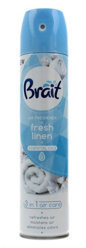 Brait Air Care 3in1 Odświeżacz powietrza klasyczny Fresh Linen 300ml