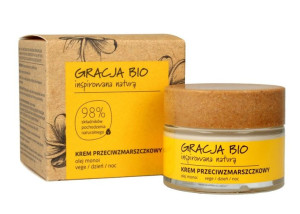 Gracja BIO Krem przeciwzmarszczkowy z olejem monoi na dzień i noc 50ml