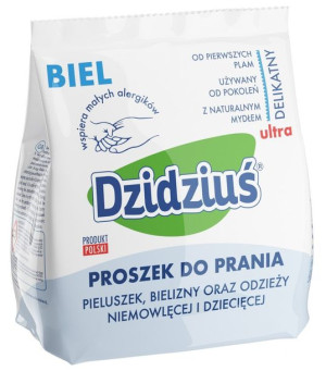 Dzidziuś Proszek do prania pieluszek, bielizny, odzieży niemowlęcej Biel 85