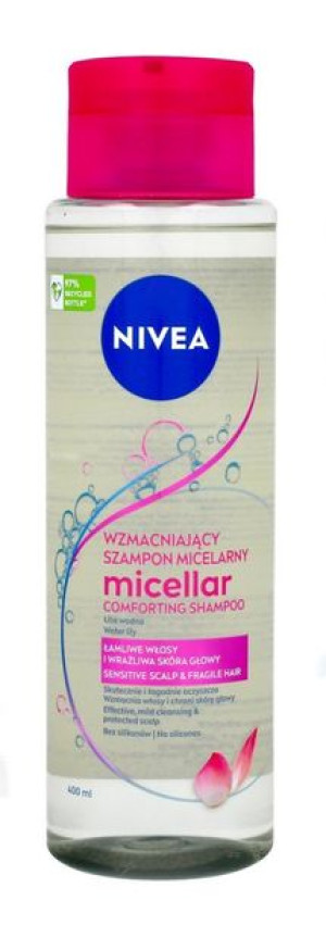 NIVEA Szampon Micelarny wzmacniający do włosów łamliwych 400ml