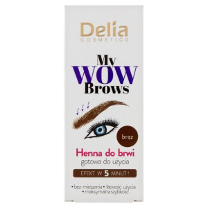 Delia Cosmetics My Wow Brows Henna do brwi brąz 6 ml