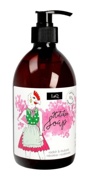 LaQ Naturalne Mydło kuchenne Rabarbar & Rzodkiewka 500ml
